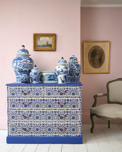 Image showing furniture stenciled using RHS luxury stencils