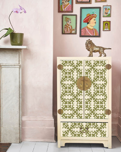 Image showing furniture stenciled using RHS luxury stencils