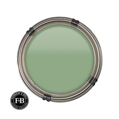 Luxury pot of Farrow & Ball Folly Green paint