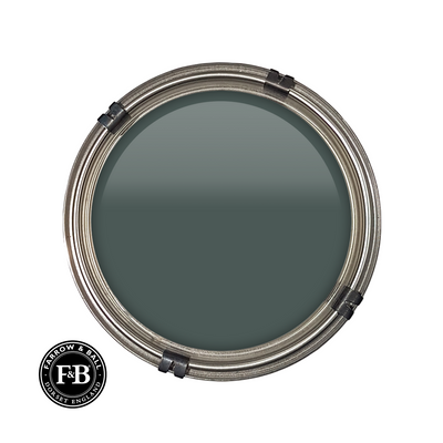 Luxury pot of Farrow & Ball Grove Green paint