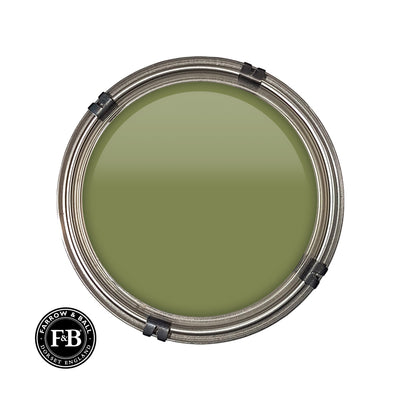 Luxury pot of Farrow & Ball Sap Green paint