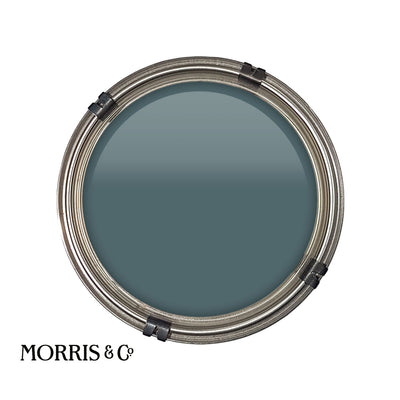 Luxury pot of Morris & Co Emery Blue paint