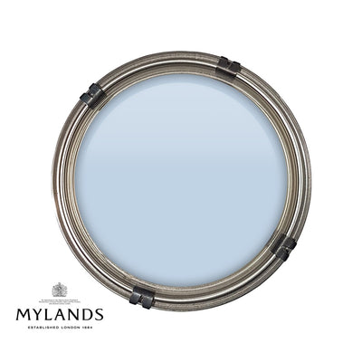 Luxury pot of Mylands Morning Blue paint