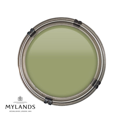 Luxury pot of Mylands Stockwell Green paint