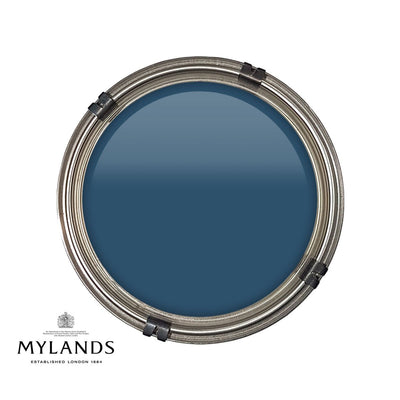 Luxury pot of Mylands Proper Blue paint