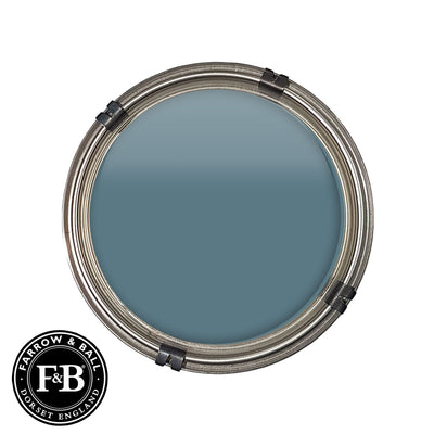 Luxury pot of Farrow & Ball Sloe Blue paint