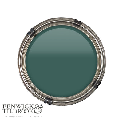 Luxury pot of Fenwick & Tilbrook Wigram Green paint
