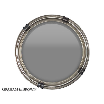 Luxury pot of Graham & Brown Gunmetal Grey paint