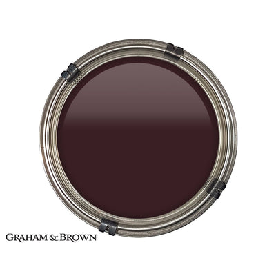 Luxury pot of Graham & Brown Merlot paint