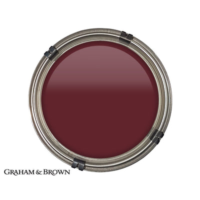Luxury pot of Graham & Brown Roger Red paint