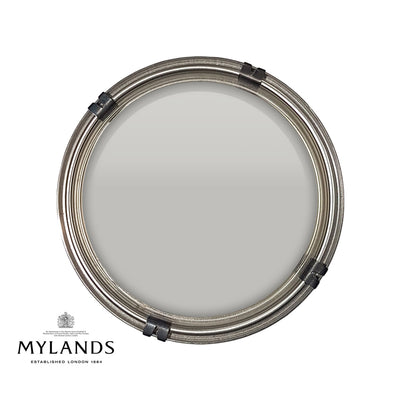Luxury pot of Mylands Grey Ochre paint