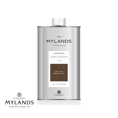 Image showing luxury Mylands Nitrostain English Brown Oak